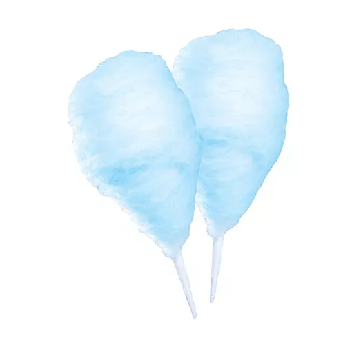 To blå sukkerspinn