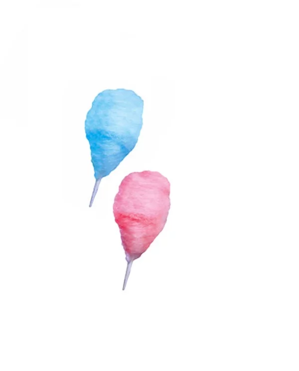 Blå og rosa sukkerspinn