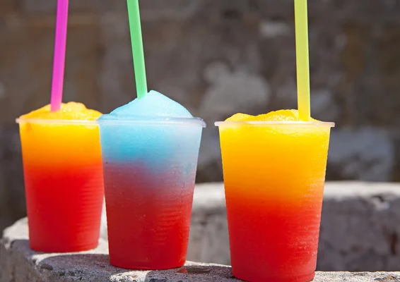 Slush i forskjellige farger
